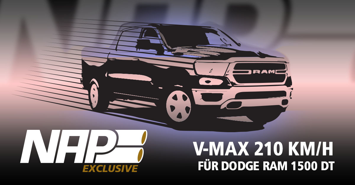 Dodge RAM 1500 DT V-Max Anhebung auf 210 km/h