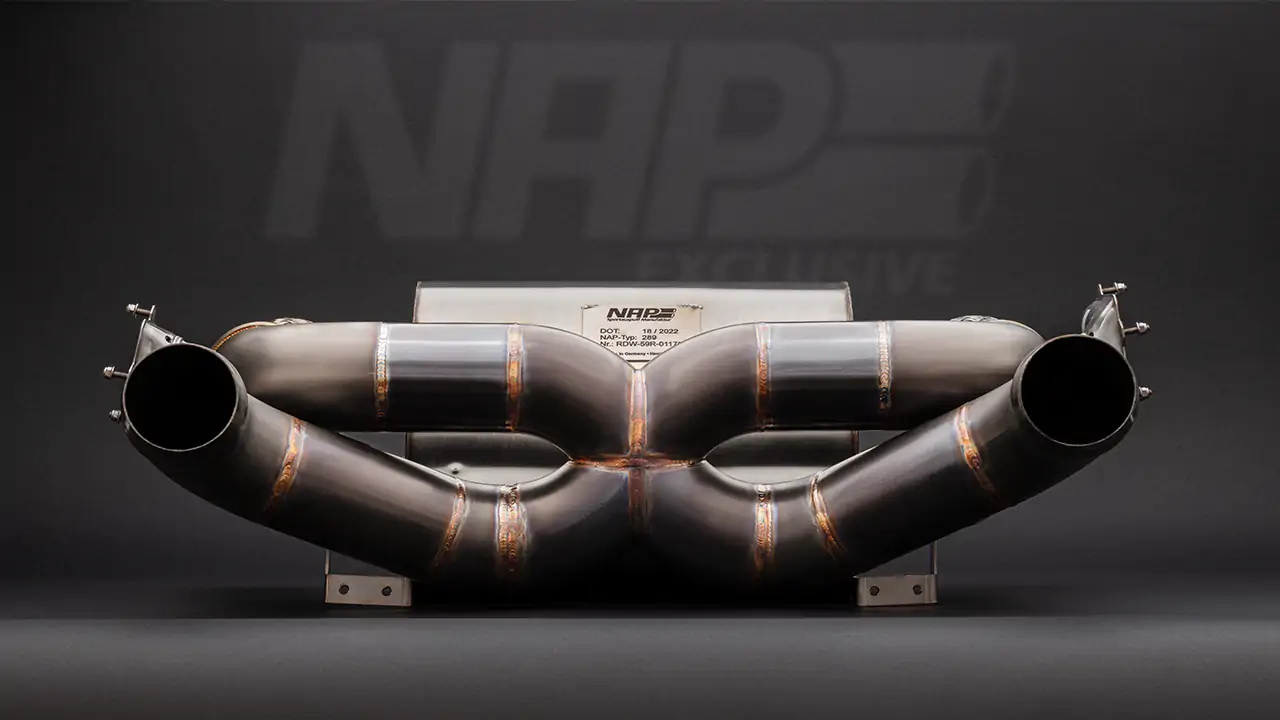NAP Exclusive McLaren 720S Performance Exhaust Front