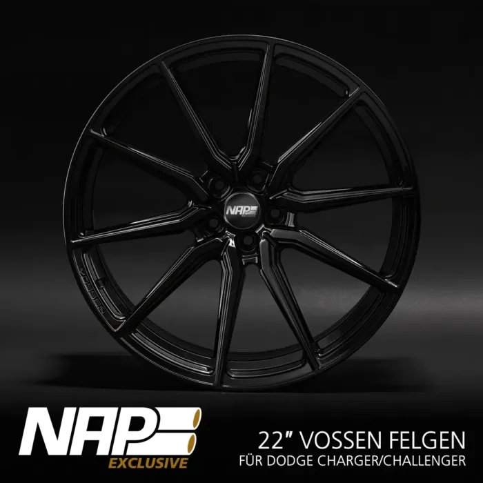 NAP Exclusive 22" Kompletträder-Set Vossen Mono-Lip | Dodge Charger & Challenger – Bild 2