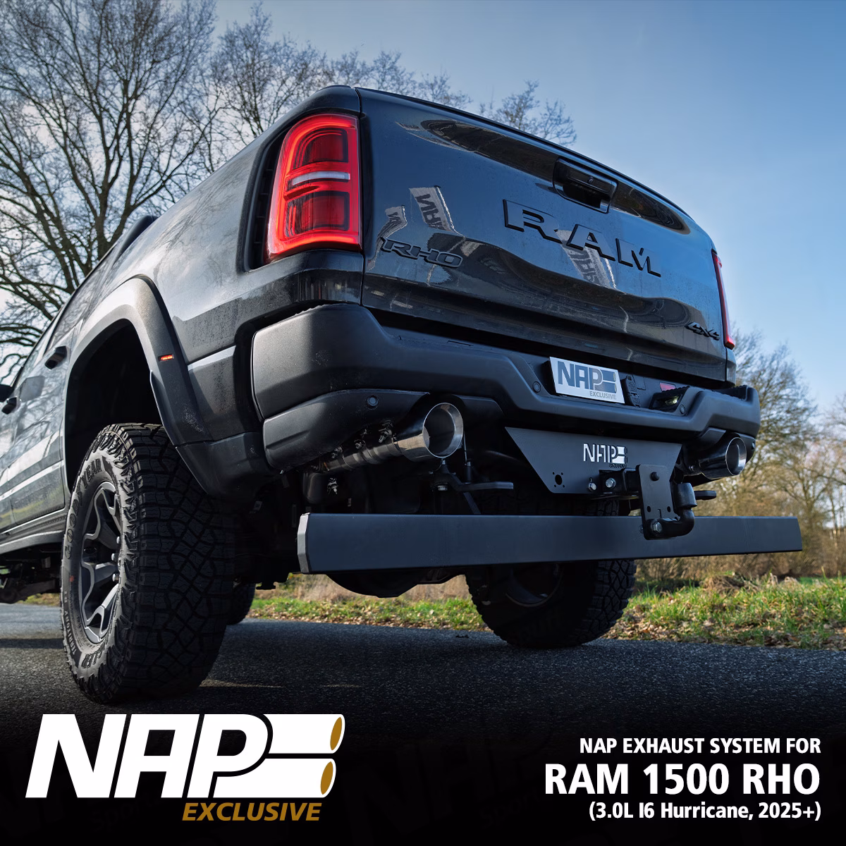 NAP Klappenauspuff 2025 RAM 1500 DT RHO 8172 NAP Klappenauspuff passend für RAM 1500 RHO (3.0L, I6, 2025+) – Bild 5