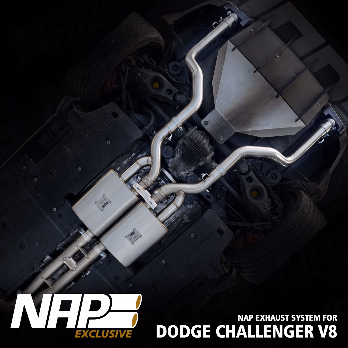 NAP Klappenauspuff Dodge Challenger V8 3inch 653 NAP Klappenauspuff 3-Zoll passend für Dodge Challenger V8 Facelift (2015+) mit ECE-Zulassung – Bild 3