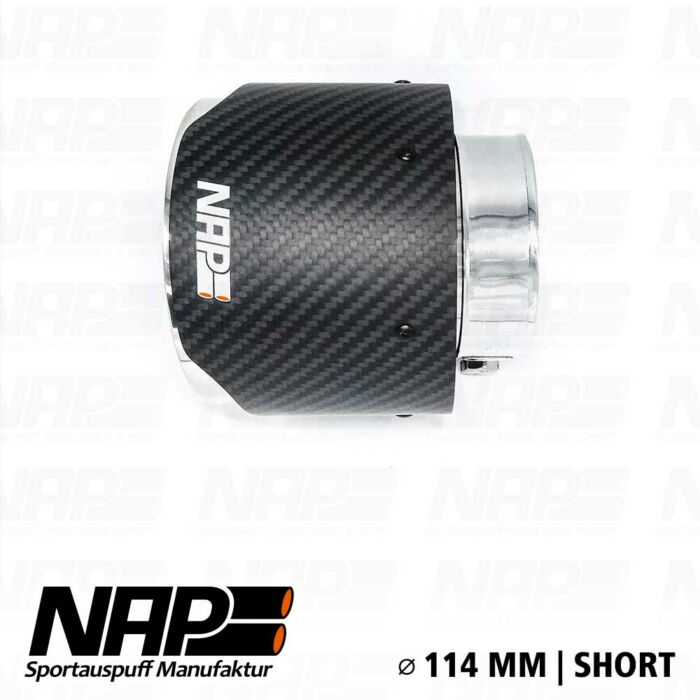 NAP Endrohr ⌀ 114 mm (4½″) kurz Carbon-Edelstahl mit ABE – Bild 4