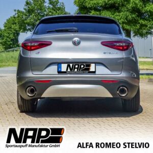 NAP Sportaupuff Alfa Romeo Stelvio hinten1