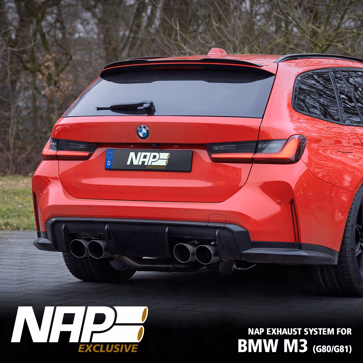 NAP Sportaupuff BMW M3 G80 G81 226 NAP Klappenauspuff passend für BMW M3 (G80 & G81) – Bild 6