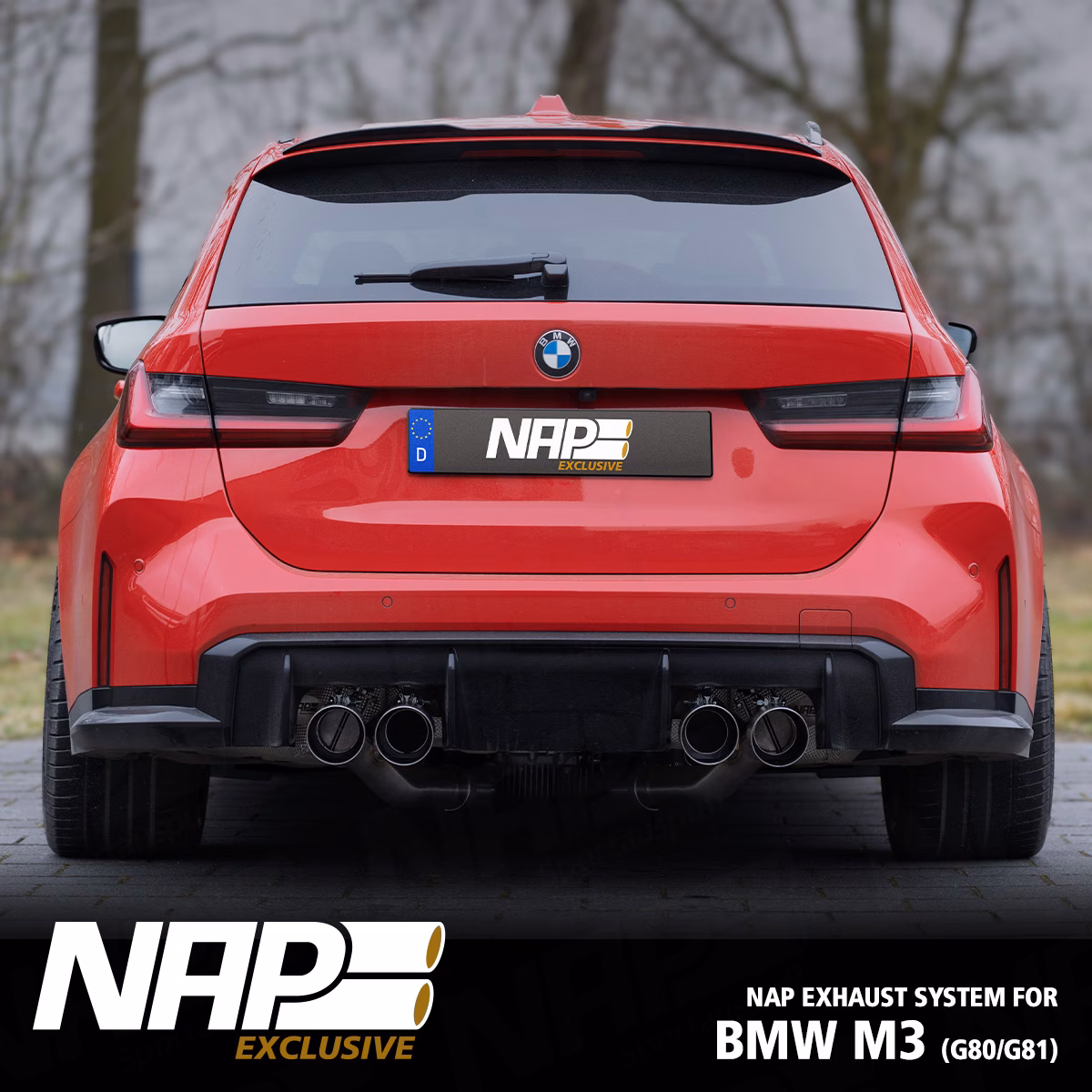 NAP Sportaupuff BMW M3 G80 G81 229 NAP Klappenauspuff passend für BMW M3 (G80 & G81) – Bild 5