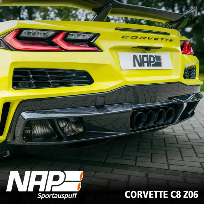NAP QUAD-Klappenauspuff Corvette C8 Z06 (US & EU) inkl. Diffusor – Bild 6