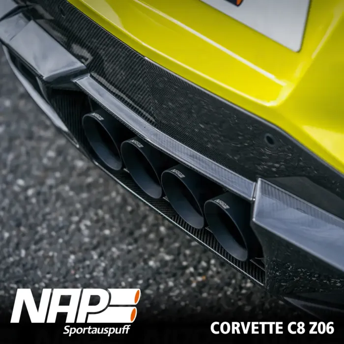 NAP QUAD-Klappenauspuff Corvette C8 Z06 (US & EU) inkl. Diffusor – Bild 2