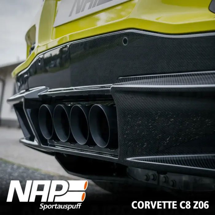 NAP QUAD-Klappenauspuff Corvette C8 Z06 (US & EU) inkl. Diffusor – Bild 3
