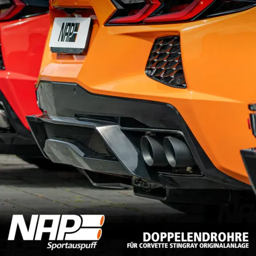 NAP Sportaupuff Corvette Singray Endrohre C8 2