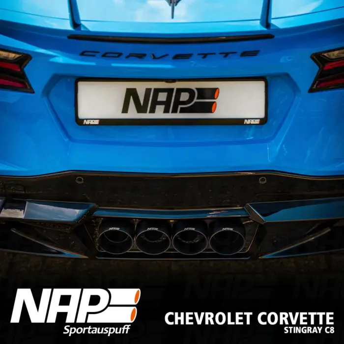 NAP QUAD-Klappenauspuff Corvette C8 Stingray (EU) inkl. Diffusor – Bild 7