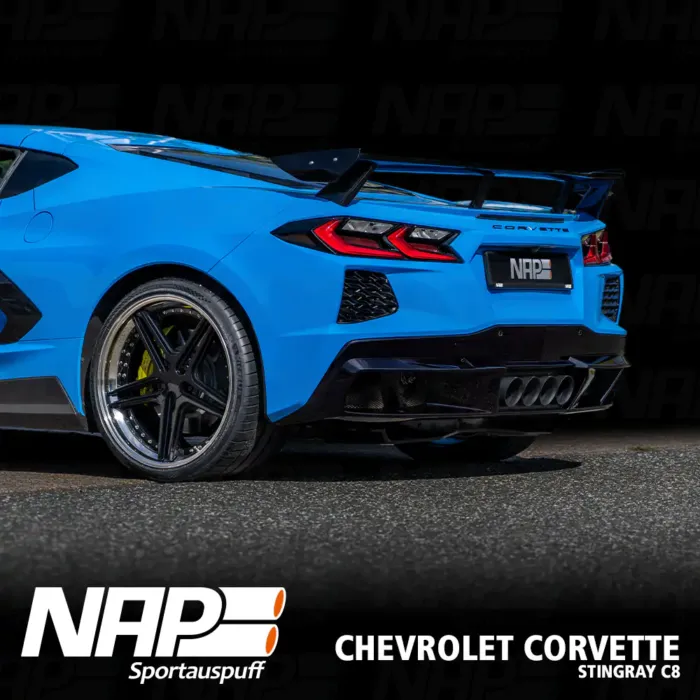 NAP QUAD-Klappenauspuff Corvette C8 Stingray (EU) inkl. Diffusor – Bild 6