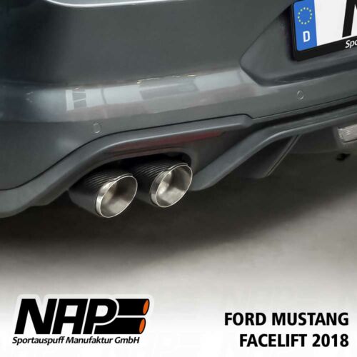 NAP Sportaupuff Ford Mustang 2018 Carbon