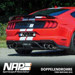 NAP Sportaupuff Ford Mustang 2018 Doppelendrohre 2