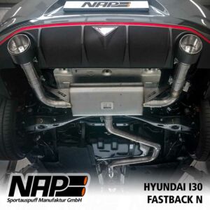 NAP Sportaupuff Hyundai i30n fastback hinten1