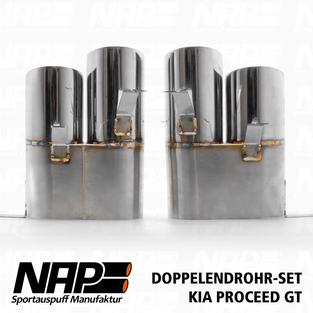NAP Endrohr ⌀ 114 mm (4½″) kurz Carbon-Edelstahl mit ABE