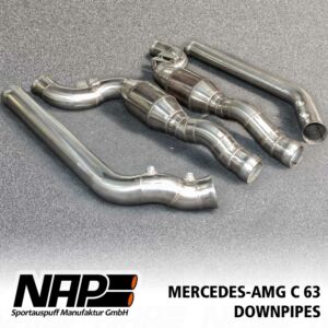 NAP Sportaupuff Mercedes AMG C63 Downpipes