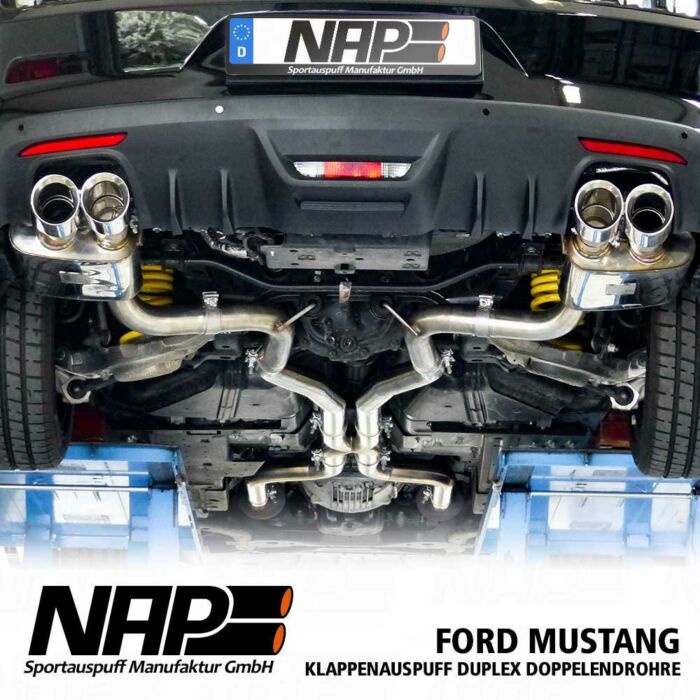 NAP Klappenauspuff Ford Mustang 2015 5.0 V8 | doppelflutig, inkl. Heckschürze – Bild 2