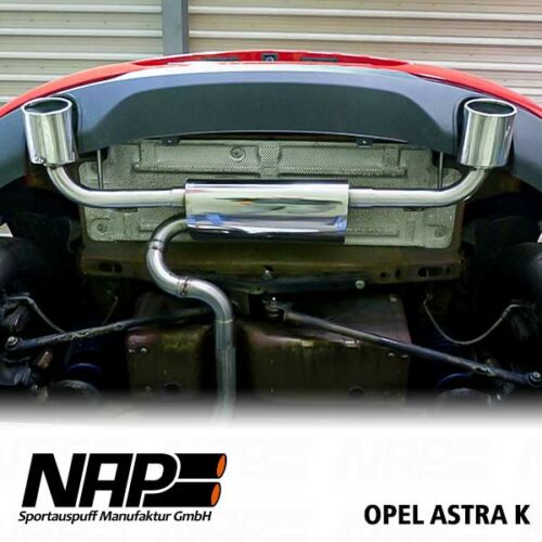 NAP Sportaupuff Opel Astra K unten