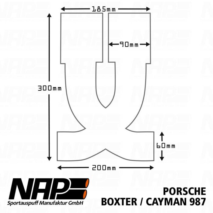 NAP Endrohranlage Porsche Boxter, Cayman (987) | Edelstahl-Carbon – Bild 3