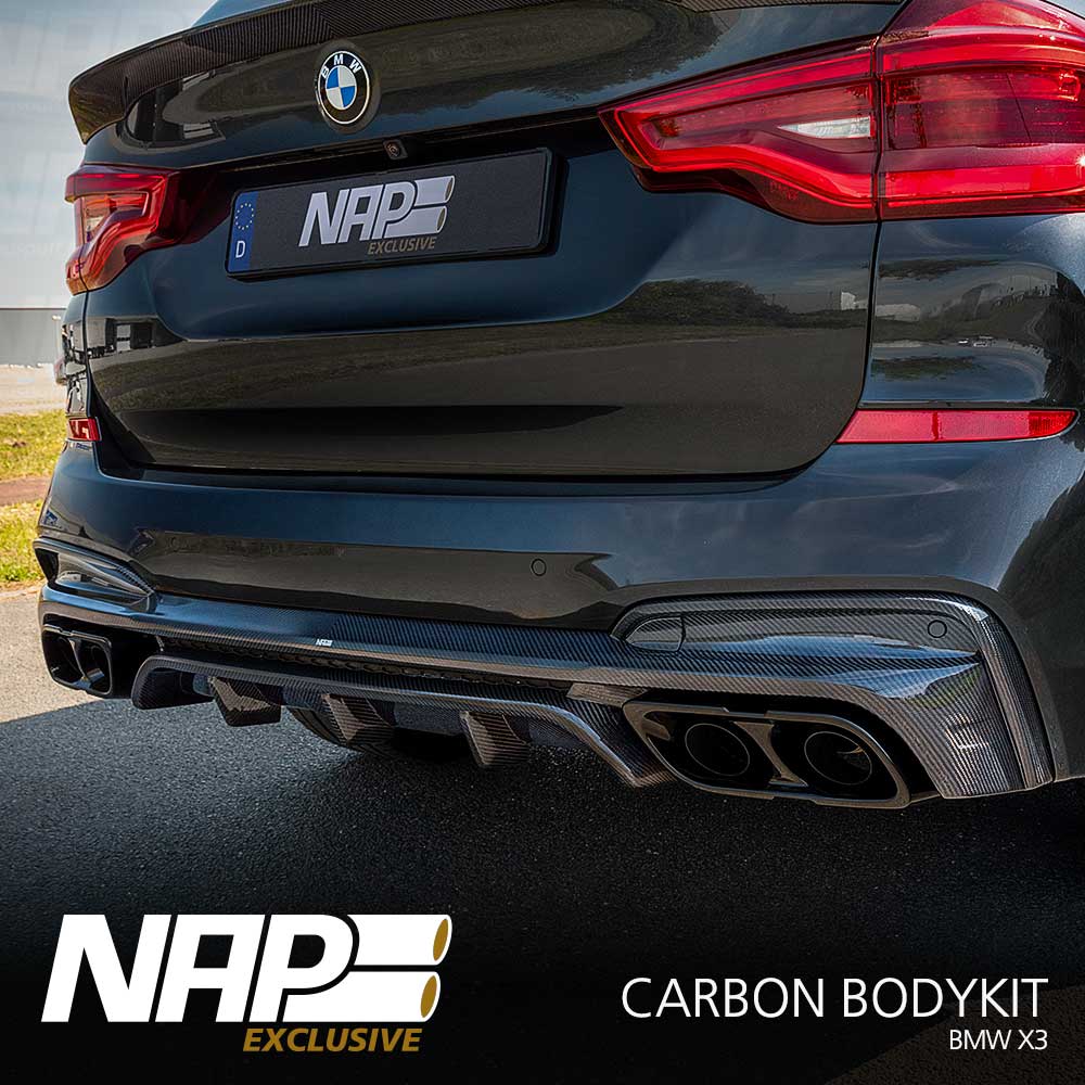 NAP Exclusive BMW X3 Carbon Bodykit Heckdiffusor