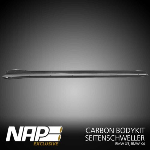 NAP Sportauspuff BMW X3 X4 Exclusive carbon Seitenschweller 01