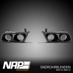 NAP Sportauspuff BMW X3 X5 Exclusive Endrohrblenden 01