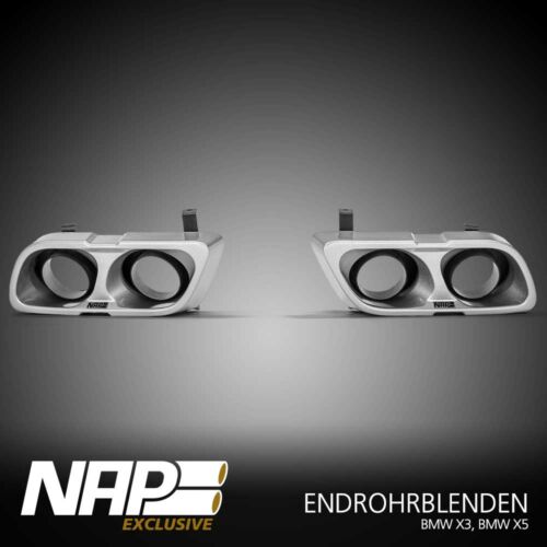 NAP Sportauspuff BMW X3 X5 Exclusive Endrohrblenden 02