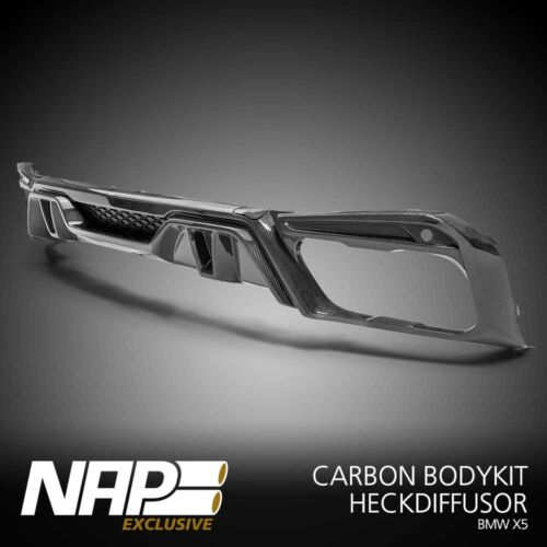 NAP Sportauspuff BMW X5 Exclusive carbon Heckdiffusor 02