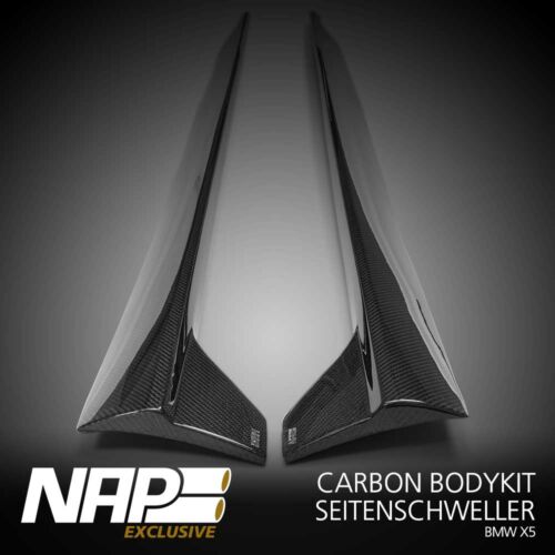 NAP Sportauspuff BMW X5 Exclusive carbon Seitenschweller 02