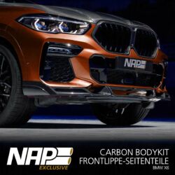 NAP Sportauspuff BMW X6 Exclusive carbon Frontlippe seitenteile 01