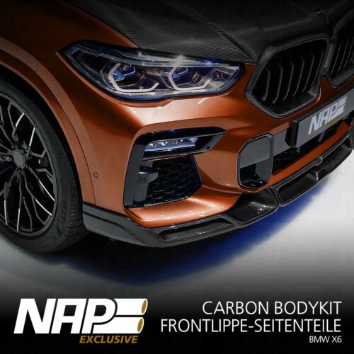 NAP Sportauspuff BMW X6 Exclusive carbon Frontlippe seitenteile 02