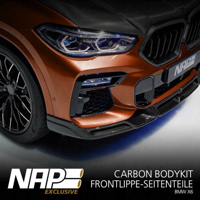 NAP Exclusive BMW X6 Carbon Bodykit Frontlippe-Seitenteile – Bild 2