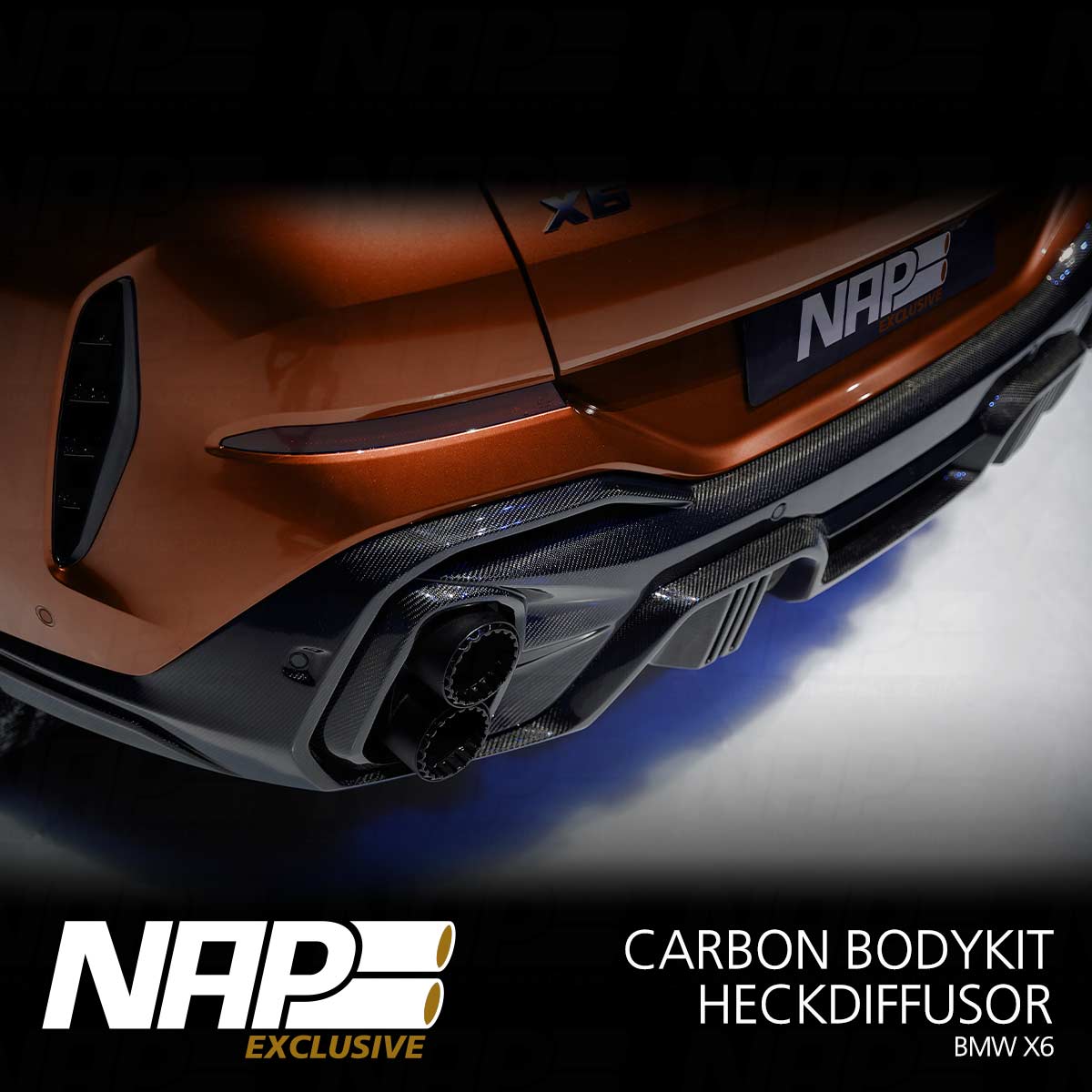 NAP Exclusive BMW X3 Carbon Bodykit Heckdiffusor