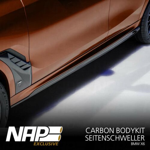 NAP Sportauspuff BMW X6 Exclusive carbon Seitenschweller 02