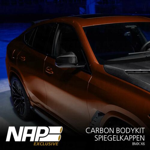 NAP Sportauspuff BMW X6 Exclusive carbon Spiegelkappen 01