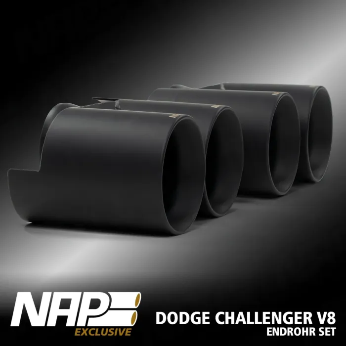 NAP Doppel Endrohr Set ⌀ 100 mm (4″) für Dodge Challenger V8 – Bild 4