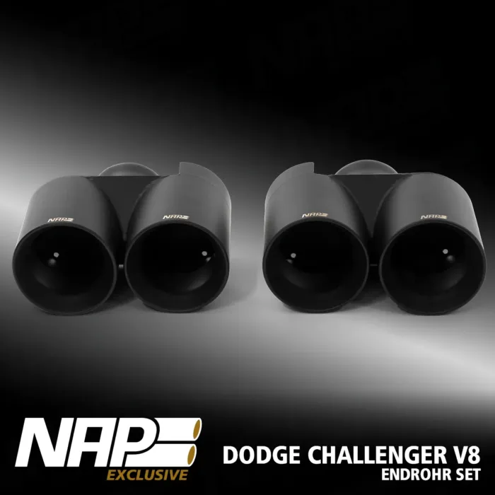 NAP Doppel Endrohr Set ⌀ 100 mm (4″) für Dodge Challenger V8 – Bild 3
