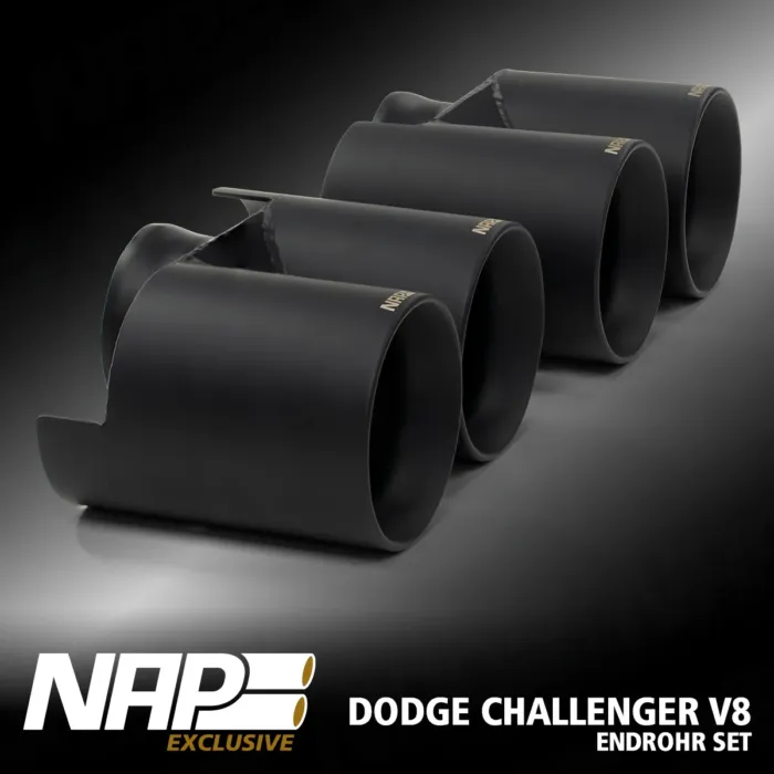 NAP Doppel Endrohr Set ⌀ 100 mm (4″) für Dodge Challenger V8 – Bild 2