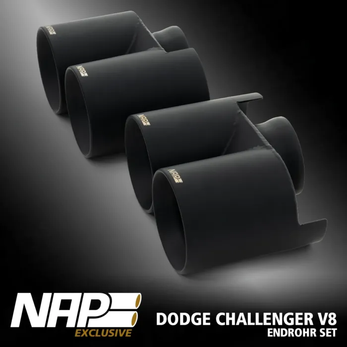 NAP Doppel Endrohr Set ⌀ 100 mm (4″) für Dodge Challenger V8