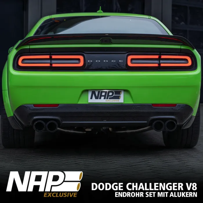 NAP Exclusive Doppel Endrohr Set ⌀ 100 mm (4″) für Dodge Challenger V8 – Bild 3