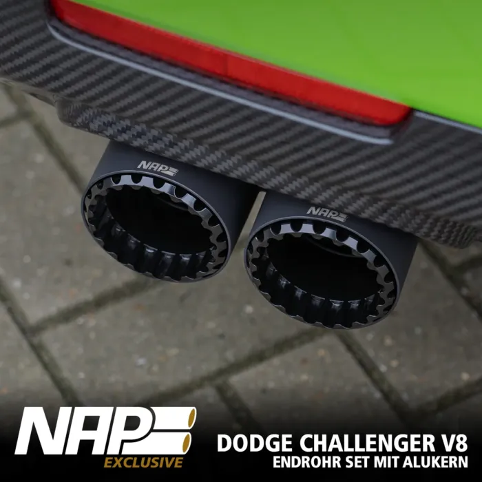 NAP Exclusive Doppel Endrohr Set ⌀ 100 mm (4″) für Dodge Challenger V8