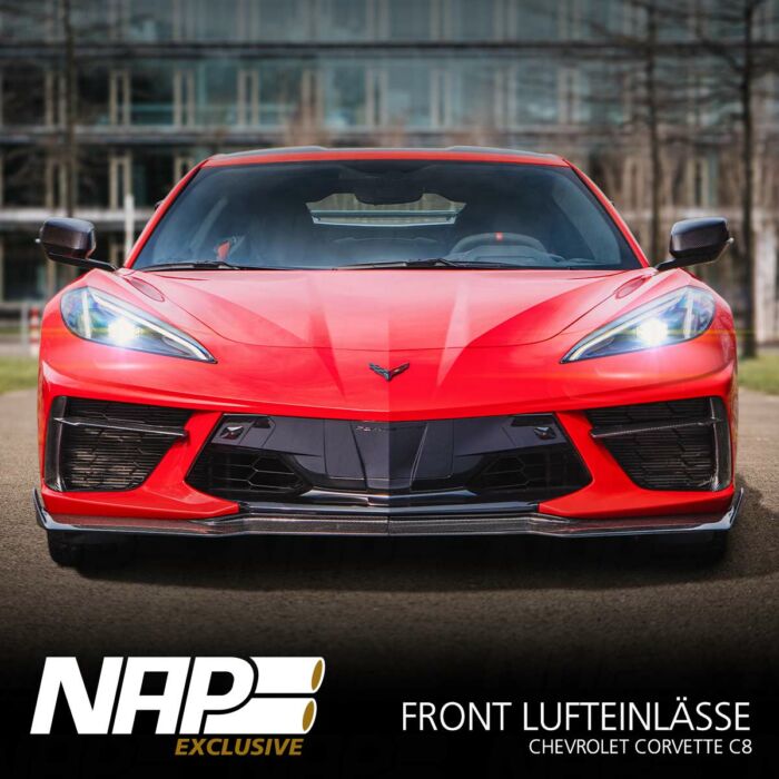 NAP Exclusive Chevrolet Corvette C8 Carbon Aero Kit Front Lufteinlässe – Bild 2