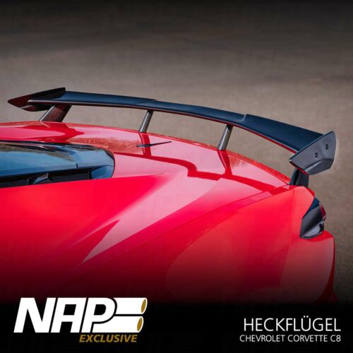 NAP Sportauspuff Chevrolet Corvette C8 Heckfluegel 01