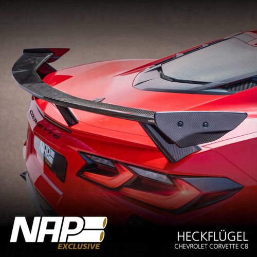 NAP Sportauspuff Chevrolet Corvette C8 Heckfluegel 02