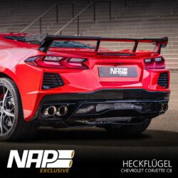 NAP Sportauspuff Chevrolet Corvette C8 Heckfluegel 04