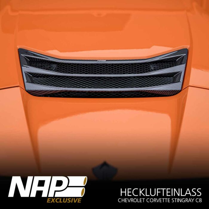 NAP Exclusive Chevrolet Corvette C8 Carbon Aero Kit Hecklufteinlass – Bild 2