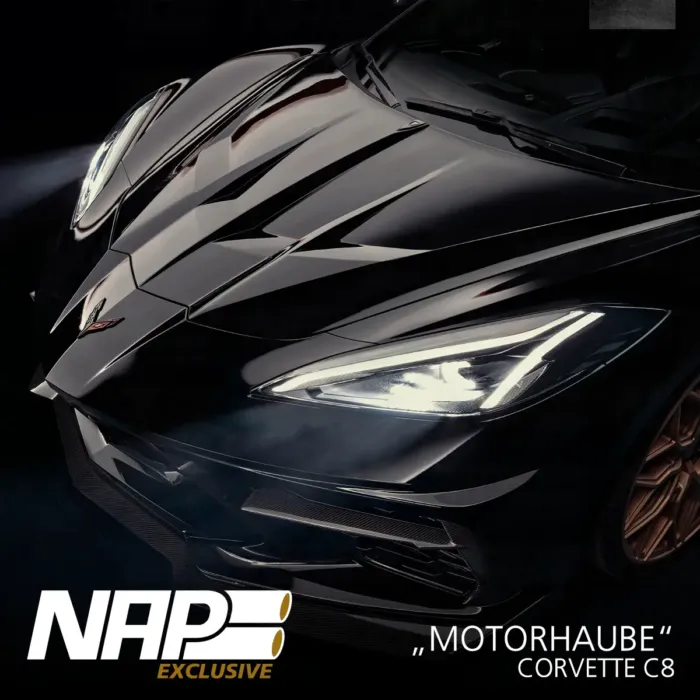 NAP Exclusive Corvette C8 Carbon/Basalt Aero Kit Motorhaube – Bild 5