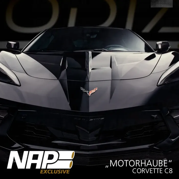 NAP Exclusive Corvette C8 Carbon/Basalt Aero Kit Motorhaube – Bild 7