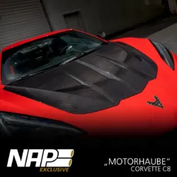 NAP Sportauspuff Chevrolet Corvette C8 Motorhaube Hood carbon 01