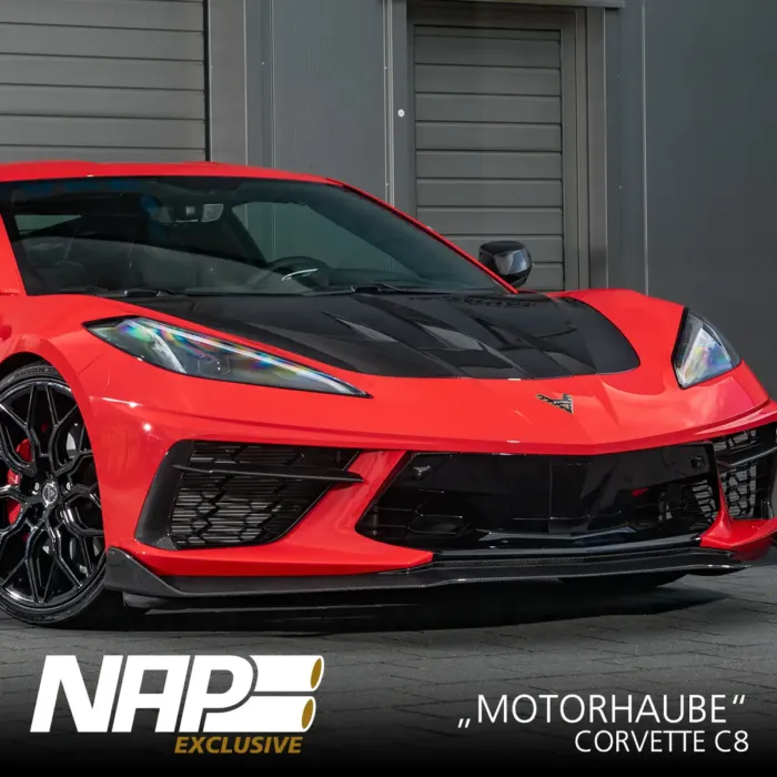 NAP Exclusive Corvette C8 Carbon/Basalt Aero Kit Motorhaube – Bild 2